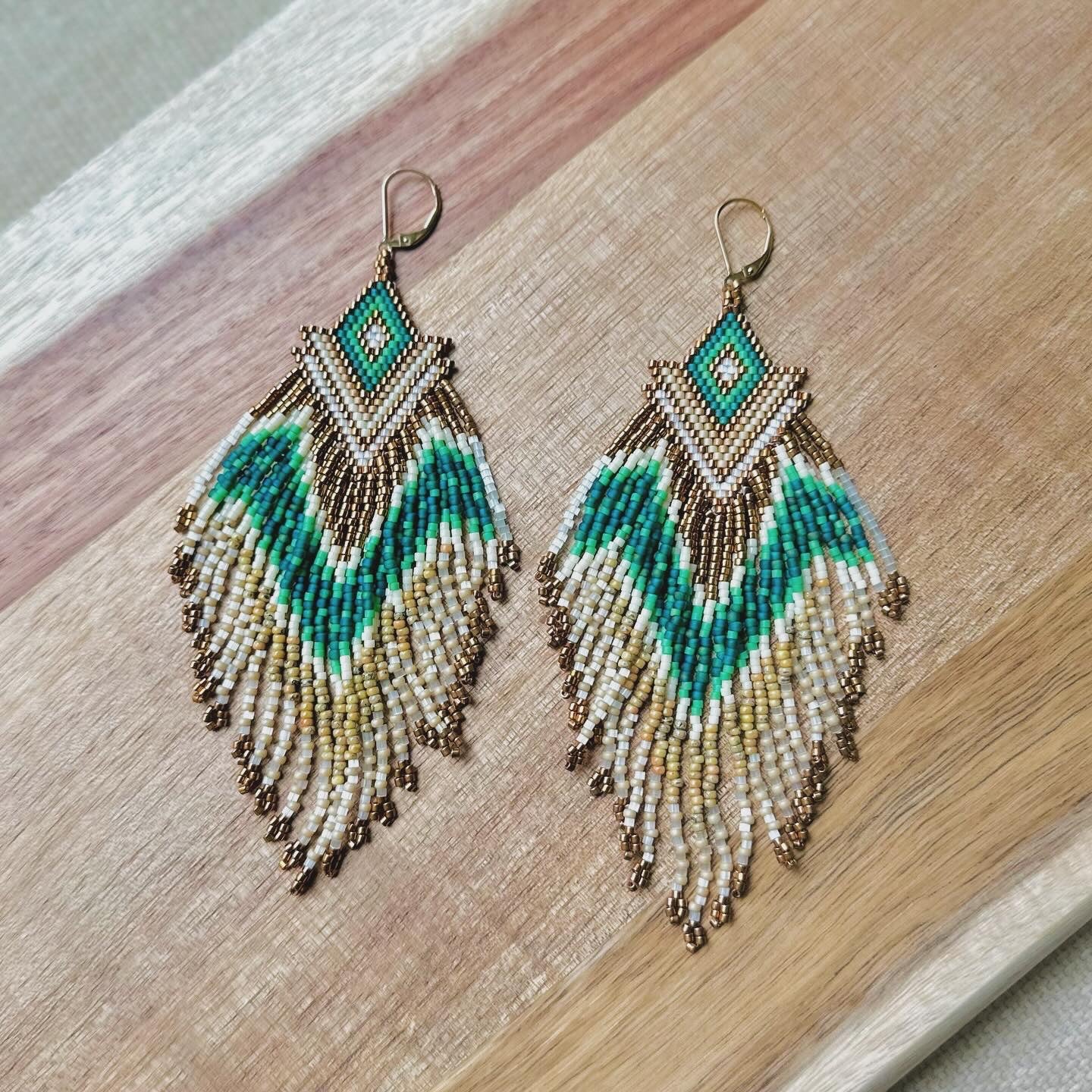 Valkyrie Feather Earrings (medium length)