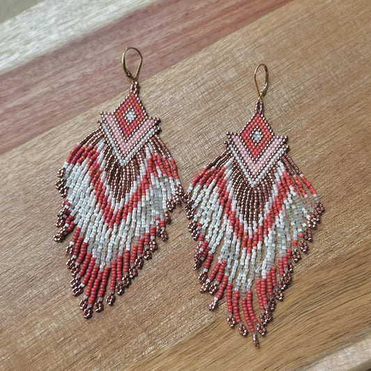 Valkyrie Feather Earrings (medium length)